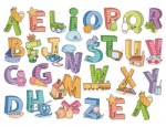 Vinilo Decorativo Letras Infantiles Adhesivas