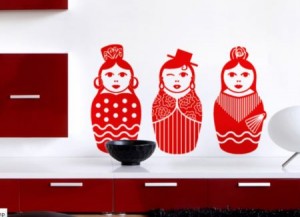 Vinilo Decorativo Matrioshkas