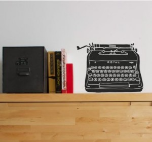 Vinilo Decorativo Maquina de Escribir