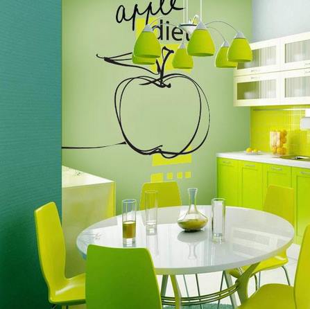 Vinilo Decorativo Manzana Verde